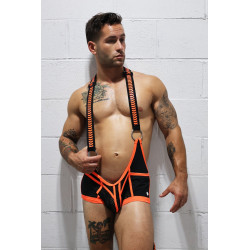 Breedwell Singlet Daycrawler Noir-Orange